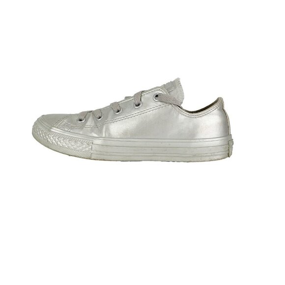 CONVERSE Chuck Taylor All Star Classic Silver Kids Sneakers Size US 2 - Picture 7 of 15